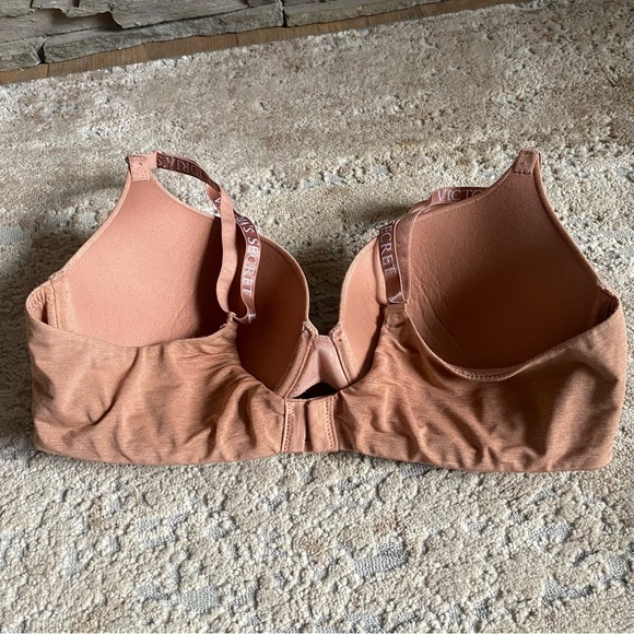 Victoria’s Secret So Extreme Lift Push Up Peach Bra Logo Straps Lingerie: 38C - Picture 4 of 7